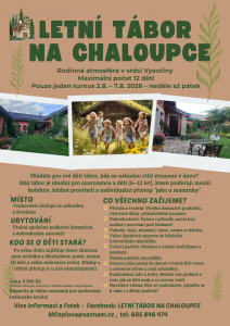 LETNÍ TÁBOR NA CHALOUPCE